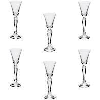 Jogo Com 6 Taças de Licor 50ml Victoria Bohemia. Jogo Com 6 Taças de Licor 50ml Victoria Bohemia.