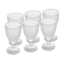 Jogo com 6 Taças de Vidro 325ml Bico de Abacaxi Wellmix para Água, Suco e Drinks Elegantes Jogo com 6 Taças de Vidro 325ml Bico de Abacaxi Wellmix para Água, Suco e Drinks Elegantes