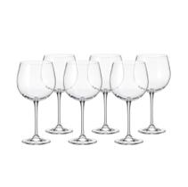 Jogo com 6 tacas de vinho tinto fulica 670ml - bohemia Jogo com 6 tacas de vinho tinto fulica 670ml - bohemia