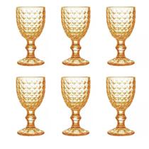 Jogo Com 6 Taças Decoradas 300Ml