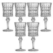 Jogo com 6 Taças em Vidro para Vinho Agua e Suco 130 ml Bahamas - casambiente