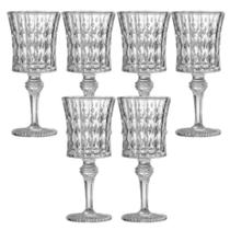 Jogo com 6 Taças em Vidro para Vinho Agua e Suco 130 ml Bahamas