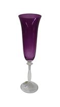 Jogo com 6 Taças para Champanhe Angela Colorida em Cristal cor Violeta 190ml - Bohemia