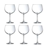 Jogo Com 6 taças Para Gin Em Cristal Nude Pasabahce 550 Ml