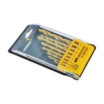 Jogo com 8 brocas torcidas de titânio 3 - 10mm - 0130018- Crownman