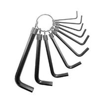 Jogo com 8 chaves hexagonais allen 1,5 mm a 8 mm - 82041100