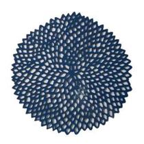 Jogo com 8un Sousplat de madeira azul diametro de 38cms BTC