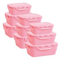 Jogo com 9 Potes Herméticos s Lp House Com capacidades de 500ml, 1000ml e 1500ml Jogo com 9 Potes Herméticos s Lp House Com capacidades de 500ml, 1000ml e 1500ml