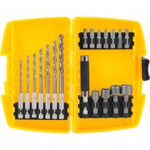 Jogo Combinado Brocas E Bits Com 19 Peças Vonder