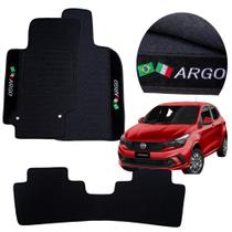 Jogo Completo Argo Fiat Preto Impermeável Emborrachado Pvc Premium Anos 16 A 24