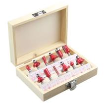 Jogo Completo De Fresa Para Madeira Kit Com 12 Peças 6mm Para Tupia Profissional Com Maleta Jogo Completo De Fresa Para Madeira Kit Com 12 Peças 6mm Para Tupia Profissional Com Maleta