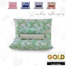 Jogo Completo de Lençol Algodão 100% Percal 200 Fios GOLD - Solteiro Casal Queen e King - 3 ou 4 peças