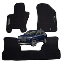 Jogo Completo Jeep Compass Impermeável Pvc Premium Anos 2006 À 2015 Encaixe Perfeito Antiderrapante Com tiras autocolantes Jogo Completo Jeep Compass Impermeável Pvc Premium Anos 2006 À 2015 Encaixe Perfeito Antiderrapante Com tiras autocolantes