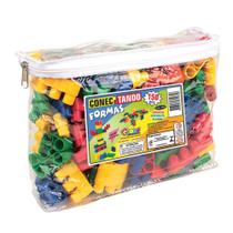 Jogo Conectando Formas Carlu 150 Peças 6 Formatos 1934