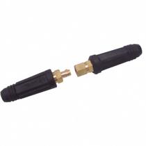 Jogo Conector Macho Fêmea Borracha 9mm CG10-25 Carbografite