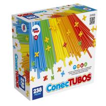 Jogo ConecTubos Brinquedo De Construção 238 Peças