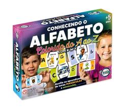 Jogo Conhecendo o Alfabeto Colorido do A ao Z - Toia Brinquedos Jogo Conhecendo o Alfabeto Colorido do A ao Z - Toia Brinquedos
