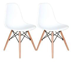 Jogo Conjunto 2 Cadeiras Charles Eames Wood Design Eiffel - DECORESHOP