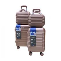 Jogo Conjunto com 2 Malas de bordo e Viagem 1 P e 1 PP com 2 Frasqueiras