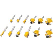 Jogo (conjunto) De Fresas Tupia Com 12 Peças Vonder Jogo (conjunto) De Fresas Tupia Com 12 Peças Vonder