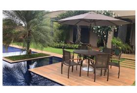 Jogo Conjunto De Mesa 6 Cadeiras Aluminio Piscina Ombrelone Jogo Conjunto De Mesa 6 Cadeiras Aluminio Piscina Ombrelone