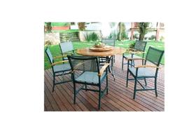 Jogo Conjunto De Mesa Giratoria 6 Cadeiras Madeira Piscina Jogo Conjunto De Mesa Giratoria 6 Cadeiras Madeira Piscina