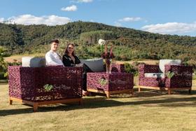 Jogo Conjunto De Sofá Luxo Completo Em Corda Náutica Jogo Conjunto De Sofá Luxo Completo Em Corda Náutica