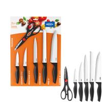 Jogo Conjunto Facas Tesoura Cozinha Aço Inox Brinox Kit 6 Un Jogo Conjunto Facas Tesoura Cozinha Aço Inox Brinox Kit 6 Un