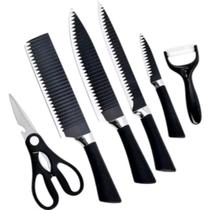 Jogo Conjunto Kit 6 Facas Cozinha Jogo Conjunto Kit 6 Facas Cozinha