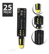 Jogo Conjunto Profissional De Chaves Intercambiável 25 Peças Jogo Conjunto Profissional De Chaves Intercambiável 25 Peças