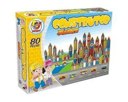 Jogo Construtor Em Madeira 80 Peças 711 - Junges Jogo Construtor Em Madeira 80 Peças 711 - Junges