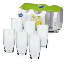 Jogo Copo Agua E Suco Vidro Nadir Oca 400Ml - Kit 6 Pecas Co