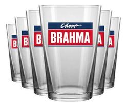Jogo Copo Chopp Brahma 350ml 6 Unidades - Ruvolo Jogo Copo Chopp Brahma 350ml 6 Unidades - Ruvolo