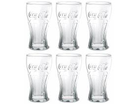 Jogo Copo Coca-Cola Contour Vidro 300Ml 6 Unidades - Nadir Jogo Copo Coca-Cola Contour Vidro 300Ml 6 Unidades - Nadir