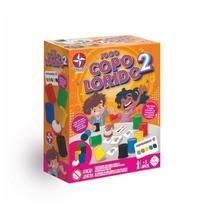 Jogo Copo Colorido Estrela - 50 Cartas e 10 Copos