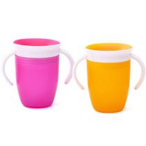 Jogo Copo de Treinamento 360º com Alça Dupla 240ml