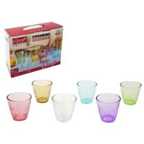 Jogo copo de vidro gmsp color com 6 peças - Spider Jogo copo de vidro gmsp color com 6 peças - Spider