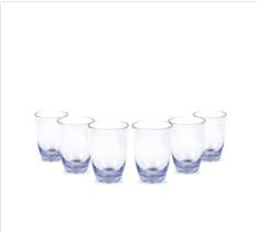 Jogo Copo Oval 500ml Transparente 6 unidades