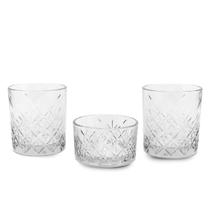 Jogo Copo Whisky Com Petisqueira 3 Pcs