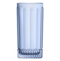 Jogo copos altos splendor em vidro 360ml cor azul luster