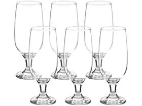 Jogo Copos Cerveja Vidro Suco Agua Floripa 300 Ml Nadir