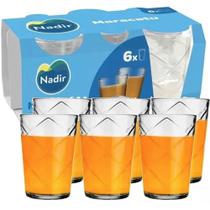 Jogo Copos Maracatu Vidro 6 Peças 270 ml Nadir