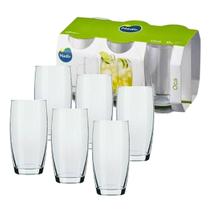 Jogo Copos Nadir Vidro Oca 400Ml 6 Peças Transparente Alto Jogo Copos Nadir Vidro Oca 400Ml 6 Peças Transparente Alto
