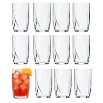 Jogo Copos Topazio 360 Ml Nadir Vidro Suco Agua 12 Unidades