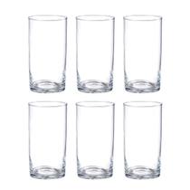 Jogo Copos Vidro 6 Peças Água Suco Drink Transparente 350ml Jogo Copos Vidro 6 Peças Água Suco Drink Transparente 350ml