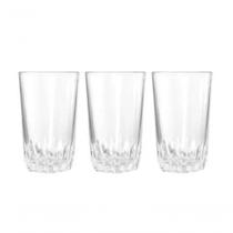 Jogo Copos Vidro Cristal 3 Peças 325 Ml Jogo Copos Vidro Cristal 3 Peças 325 Ml