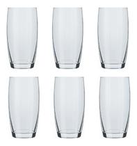 Jogo Copos Vidro Suco Agua Oca 300 Ml Nadir