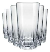 Jogo Copos Vidro Suco Agua Vegas 330Ml Nadir 6 Unid Cor Tran