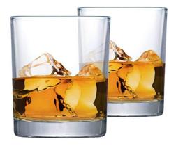 Jogo Copos Whisky Prestige On The Rocks Drink Vidro 2 Peças