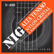 Jogo Cordas Encordoamento Violão Nylon Tensao Alta Nig N480